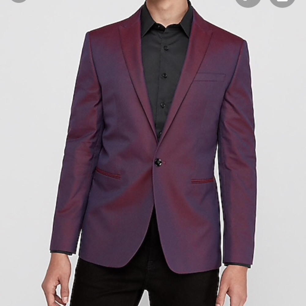 EXPRESS Slim Tuxedo, Hot Magenta BRAND NEW